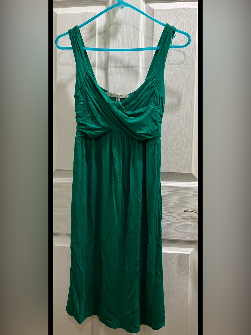 Max Studio-Emerald Green-Viscose-Midi Dress-Size Small